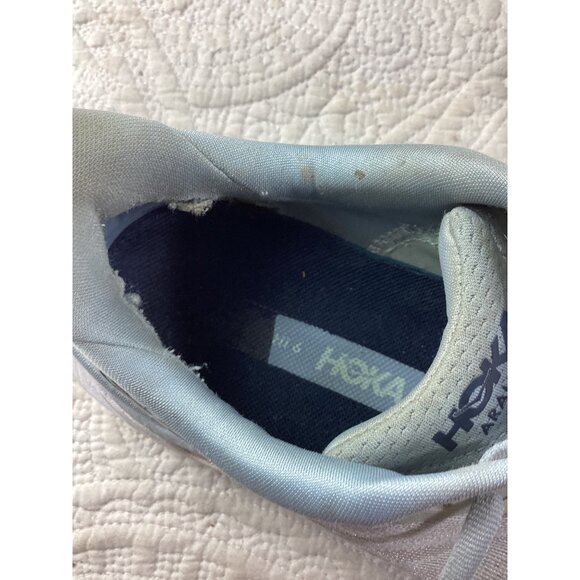 Hoka Arahi 6 Mens Running Shoes*Size 8.5*Gray & Orange*Lightweight Mesh Sneakers - Picture 9 of 11